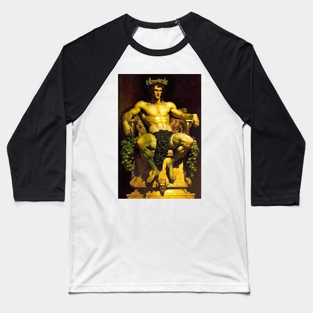 Dionysus - God of Wine Baseball T-Shirt by YeCurisoityShoppe